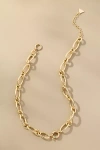 By Anthropologie Linked & Locked Chunky Necklace In Gold