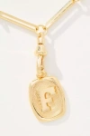 By Anthropologie Linked Chain Monogram Pendant Necklace
