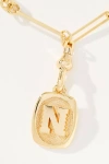 By Anthropologie Linked Chain Monogram Pendant Necklace