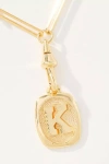 By Anthropologie Linked Chain Monogram Pendant Necklace
