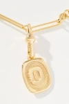 By Anthropologie Linked Chain Monogram Pendant Necklace
