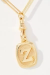 By Anthropologie Linked Chain Monogram Pendant Necklace