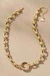 By Anthropologie Linked Circle Chain Necklace In Gold