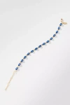 By Anthropologie Linked Crystal Bracelet In Blue