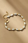 By Anthropologie Linked Crystal Bracelet In White