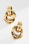 By Anthropologie Linked Knot Earrings In Gold