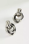 By Anthropologie Linked Knot Earrings In Silver