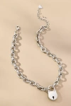 By Anthropologie Lock Pendant Necklace In Metallic