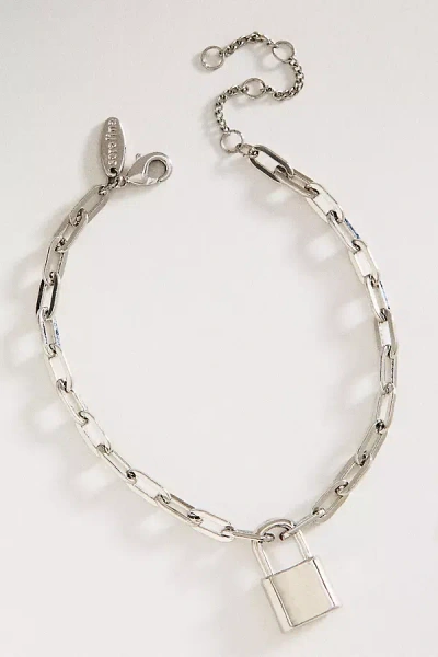 By Anthropologie Locked Chain Bracelet In Metallic