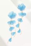 By Anthropologie Long Flower Drop Earrings