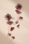 By Anthropologie Long Flower Drop Earrings In Purple