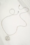 By Anthropologie Long Pendant Necklace In Silver