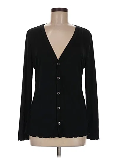 Pre-owned By Anthropologie Long Sleeve Blouse In Black
