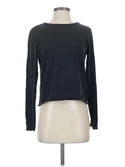 Pre-owned By Anthropologie Long Sleeve T-shirt In Black