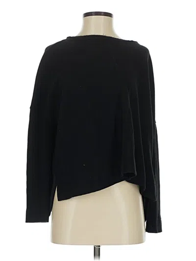Pre-owned By Anthropologie Long Sleeve T-shirt In Black