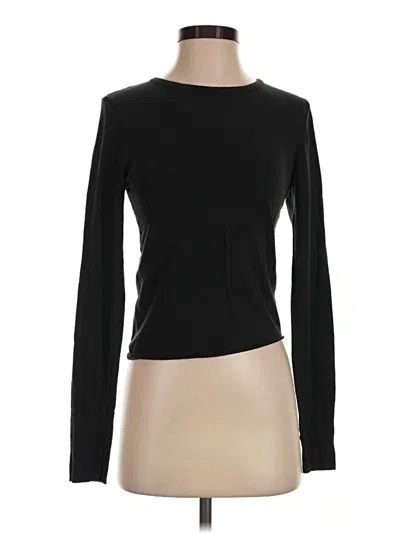 Pre-owned By Anthropologie Long Sleeve T-shirt In Black