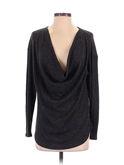 Pre-owned By Anthropologie Long Sleeve T-shirt In Gray