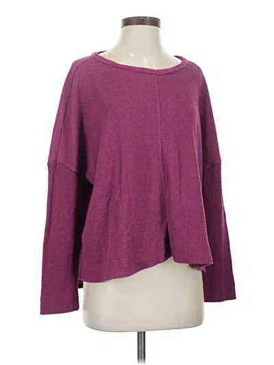 Pre-owned By Anthropologie Long Sleeve T-shirt In Pink