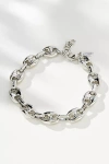 By Anthropologie Loop Chain Link Bracelet In Silver