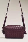 By Anthropologie Loop-strap Woven Crossbody Bag In Purple