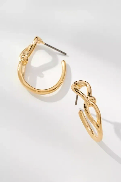 By Anthropologie Looped Mini Hoop Earrings In Gold