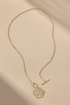 By Anthropologie Love Octogon Pendant Necklace In Gold