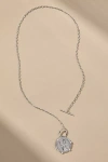 By Anthropologie Love Octogon Pendant Necklace In Silver
