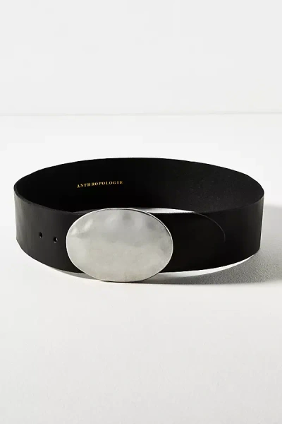 By Anthropologie Low-slung Icon Belt In Black