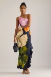 By Anthropologie Lucinda One-shoulder Maxi Slip Dress