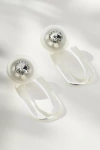 By Anthropologie Lucite Crystal Post Earrings In Clear