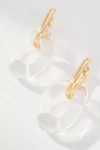 By Anthropologie Lucite Huggie Hoop Earrings