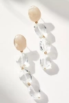 By Anthropologie Lucite Linear Drop Earrings In Clear