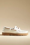 By Anthropologie Lug Boat Shoes In White