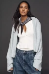 By Anthropologie Mariel Open-front Cardigan Sweater In Blue