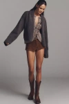 By Anthropologie Mariel Open-front Cardigan Sweater In Brown
