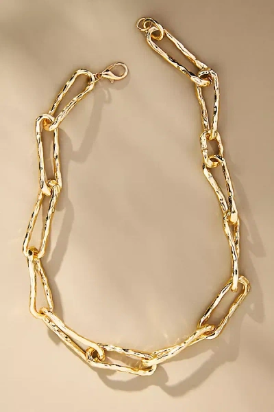 By Anthropologie Medium Link Chain Necklace In Gold