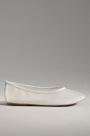 By Anthropologie Mesh Ballet Flats In White
