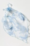 By Anthropologie Mesh Floral Lace Hair Scarf In Blue