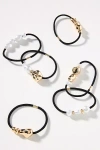 By Anthropologie Metal Bead Hair Ties, Set Of 6