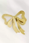 By Anthropologie Metal Bow Brooch In Gold