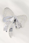 By Anthropologie Metal Bow Brooch In Silver