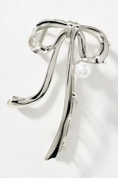 By Anthropologie Metal Bow Hair Claw Clip In Transparent