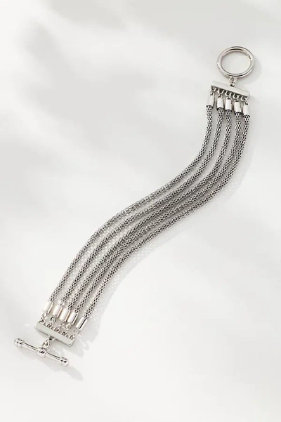 By Anthropologie Metal Chain Bracelet In Silver