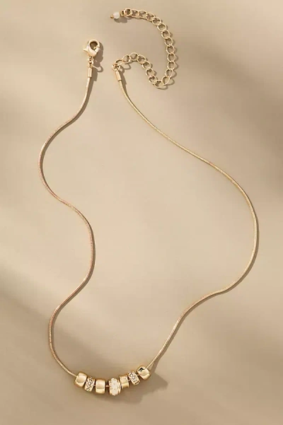By Anthropologie Metal Donut Rope Necklace In Gold