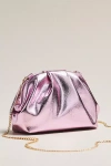 By Anthropologie Metallic Faux-leather Clutch In Pink