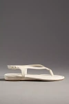 By Anthropologie Microwedge Thong Sandals In Beige