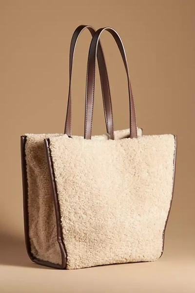 By Anthropologie Midi Trapeze Tote In Brown