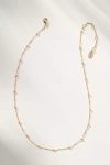 By Anthropologie Mini Beaded Necklace In Orange