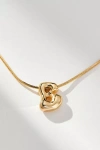 By Anthropologie Mini Bubble Letter Monogram Necklace In Multicolor