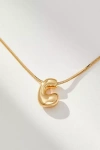 By Anthropologie Mini Bubble Letter Monogram Necklace In Multicolor
